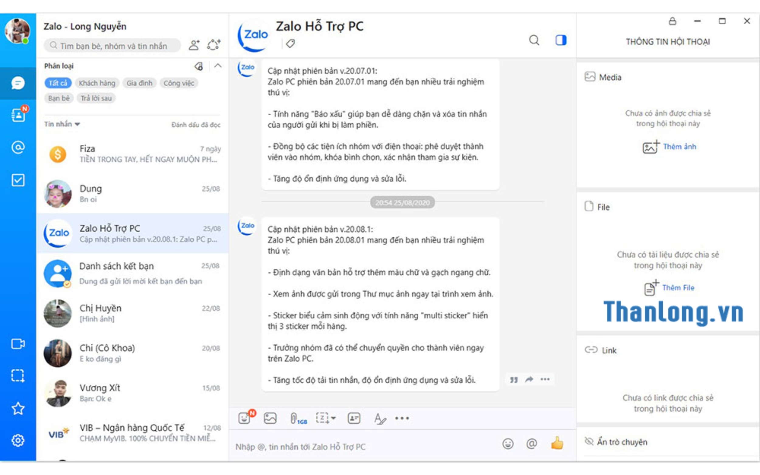 tải Zalo cho máy tính PC