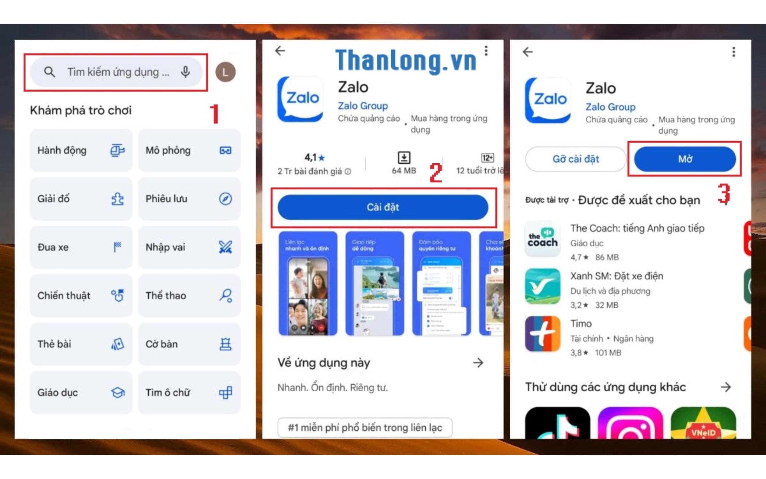 hướng dẫn tải zalo về điện thoại