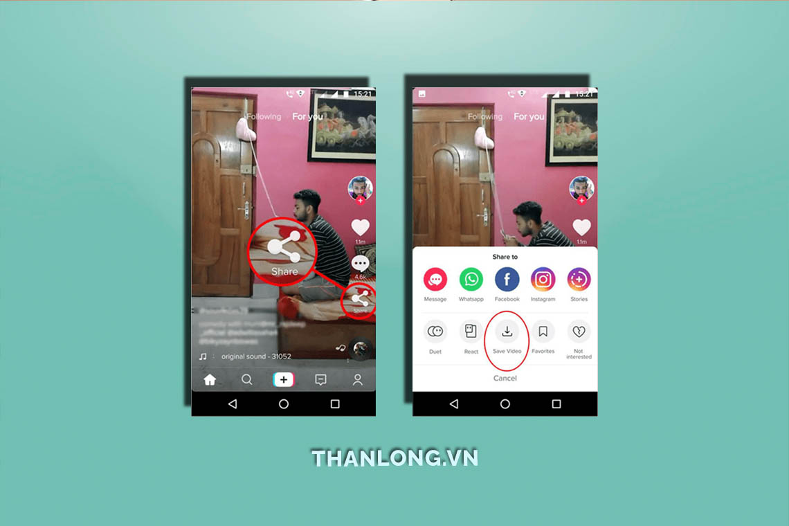 Cách tải video tiktok
