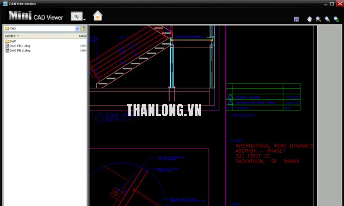 Giao diện chính của Mini Cad Viewer