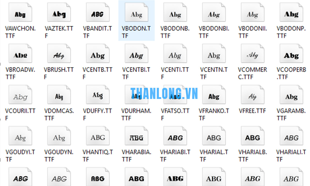 tải font vni