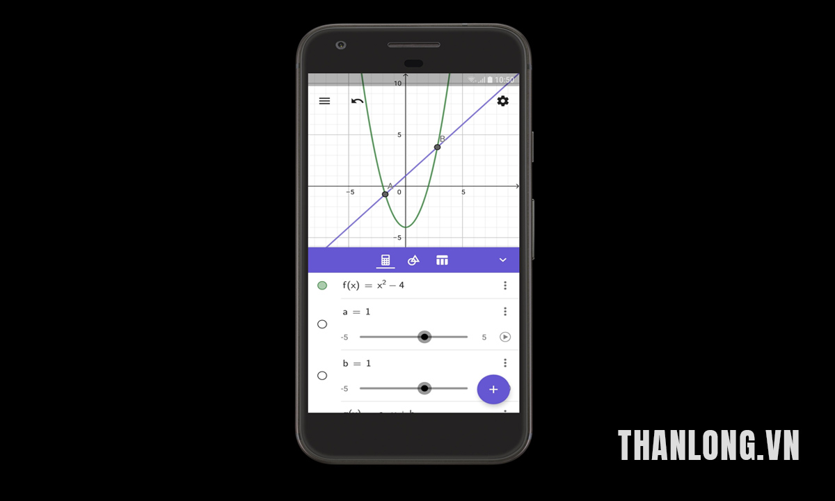 Đặc điểm GeoGebra trên smartphone