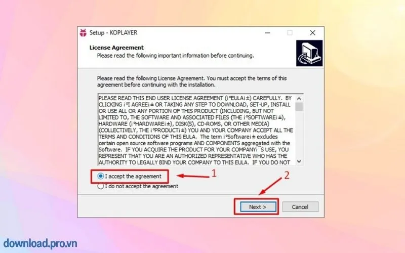 cài đặt Koplayer
