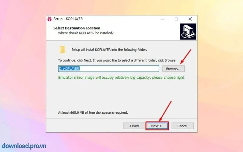 cài đặt Koplayer