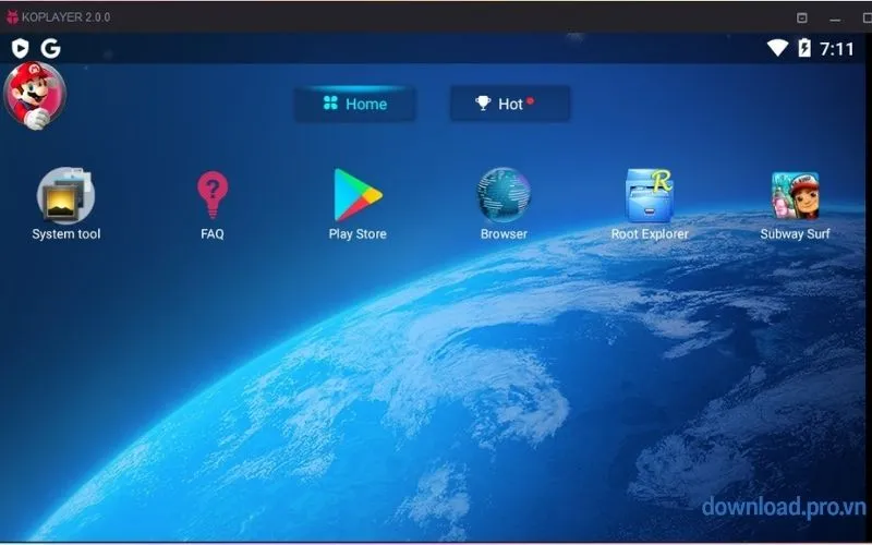 KoPlayer - phần mềm giả lập android