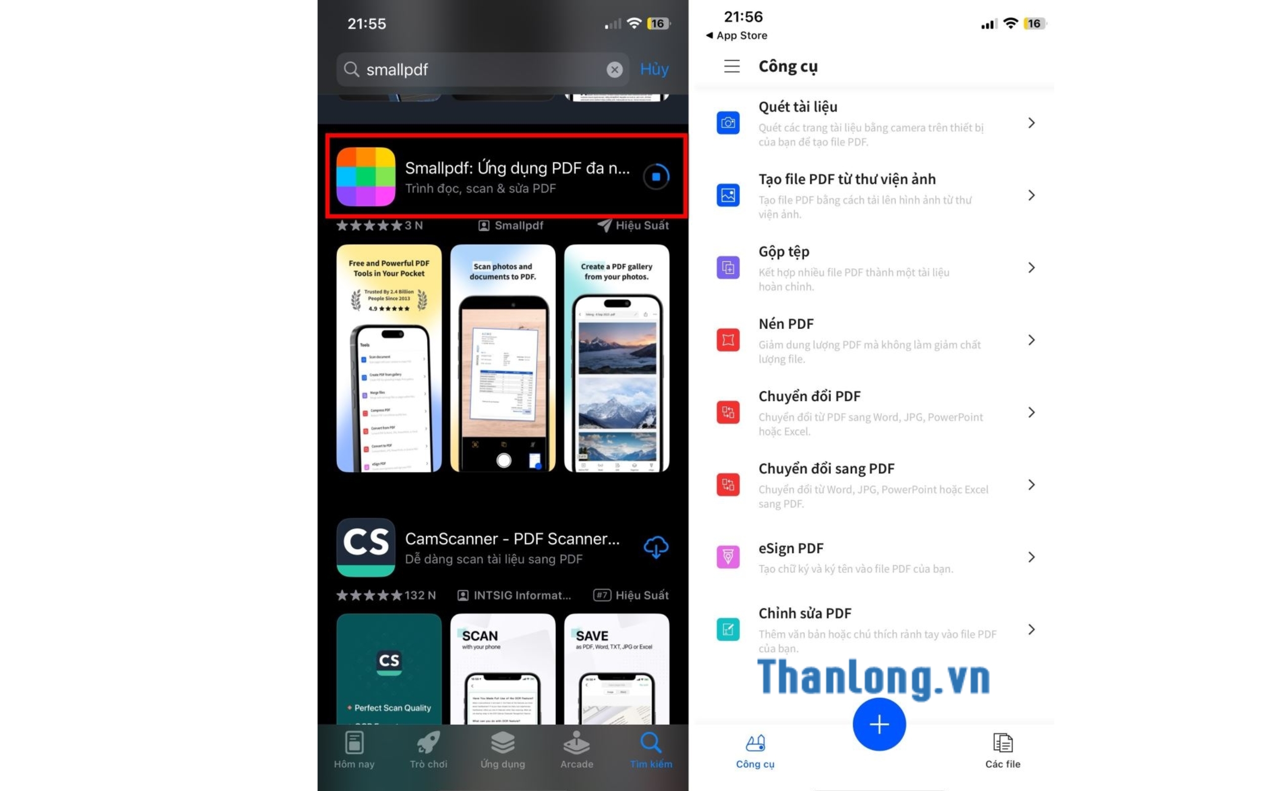 download smallpdf trên điện thoại