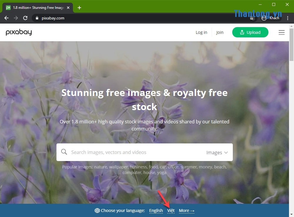 Cách dùng Pixabay Online