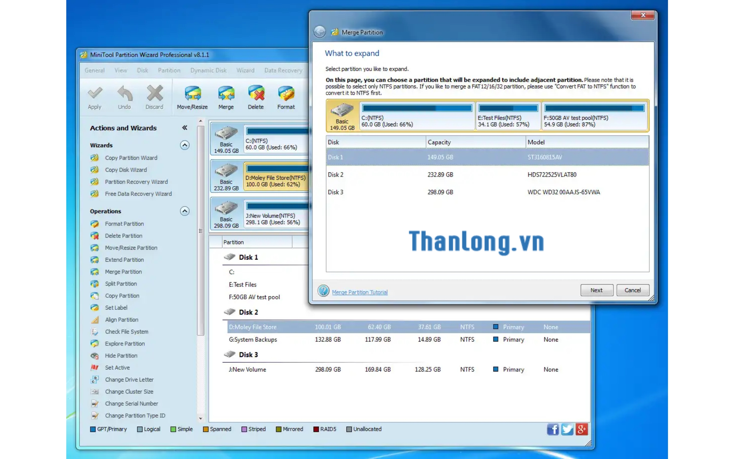 Download MiniTool Partition Wizard để tối đa trải nghiệm