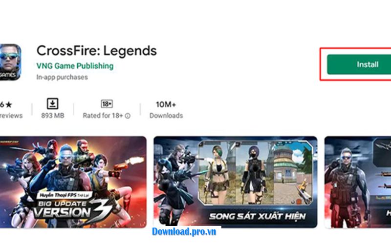 Bước 2 trong cách tải Crossfire legends