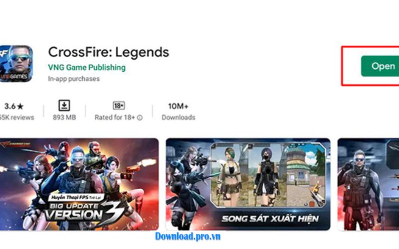 Bước 4 trong cách tải Crossfire Legends