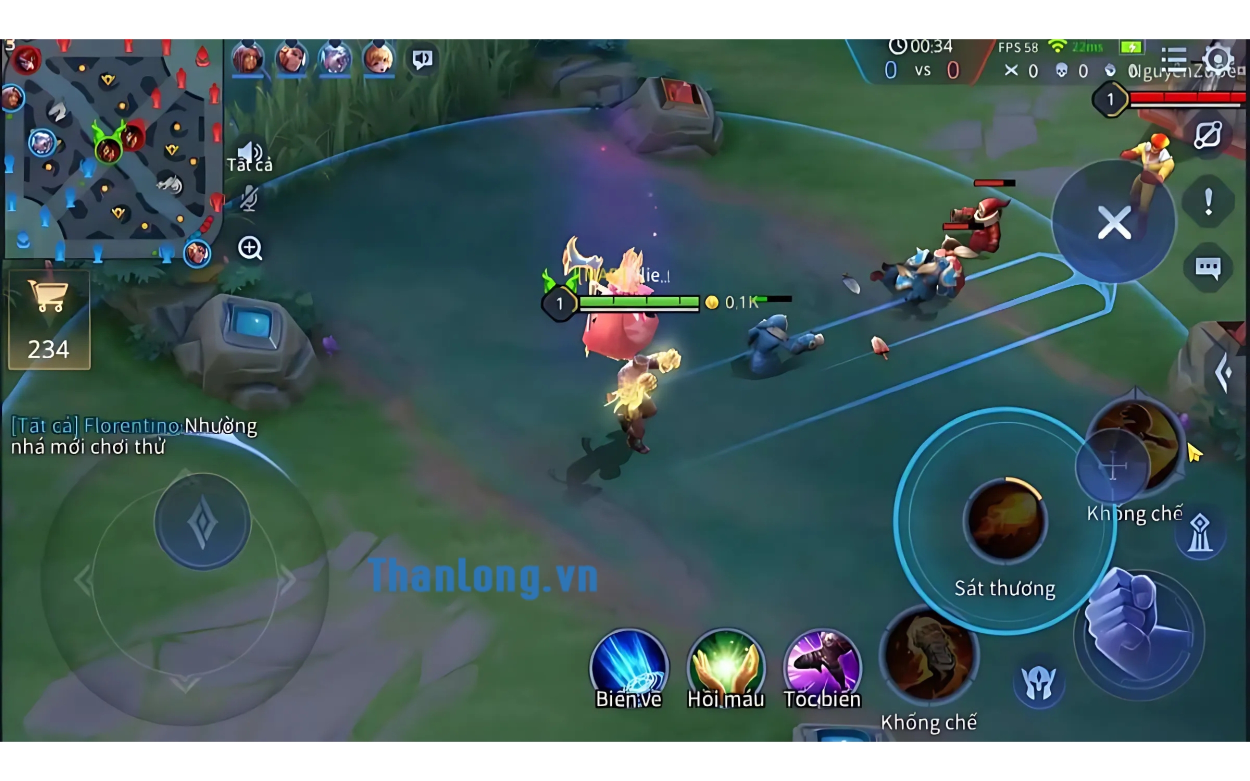Hướng dẫn chơi liên quân - các vị trí trong game