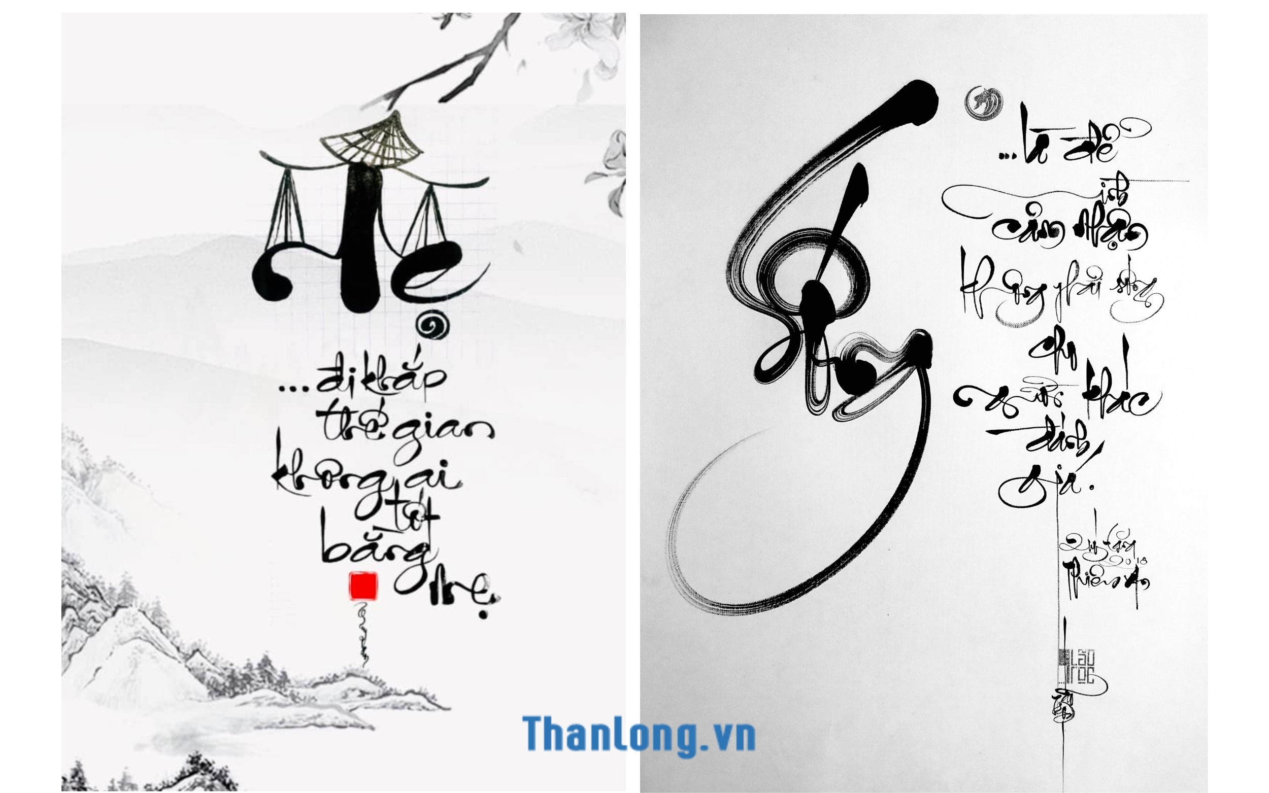 Ứng dụng của phông chữ thư pháp