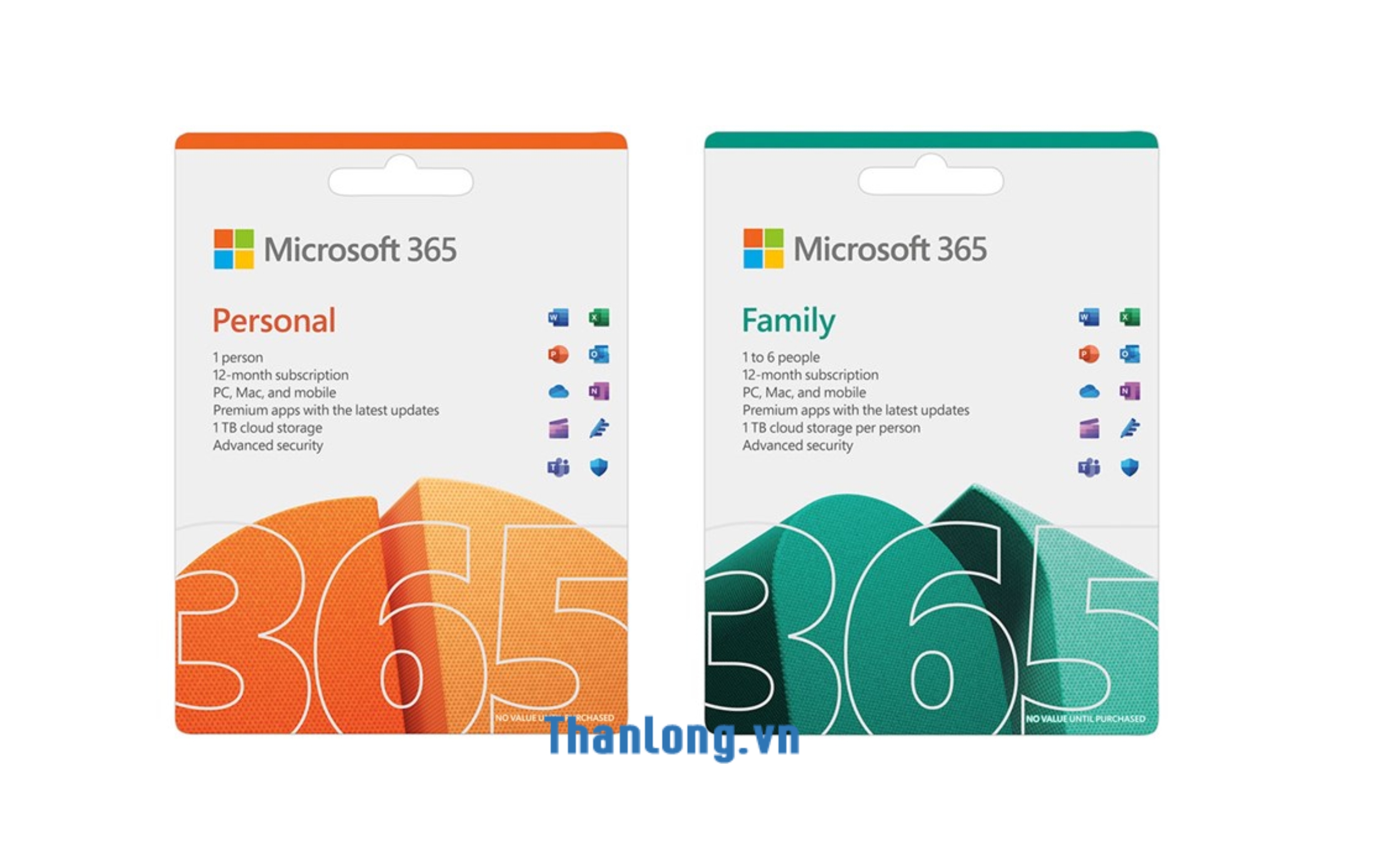 Phiên bản Microsoft 365 Personal và Microsoft 365 Family