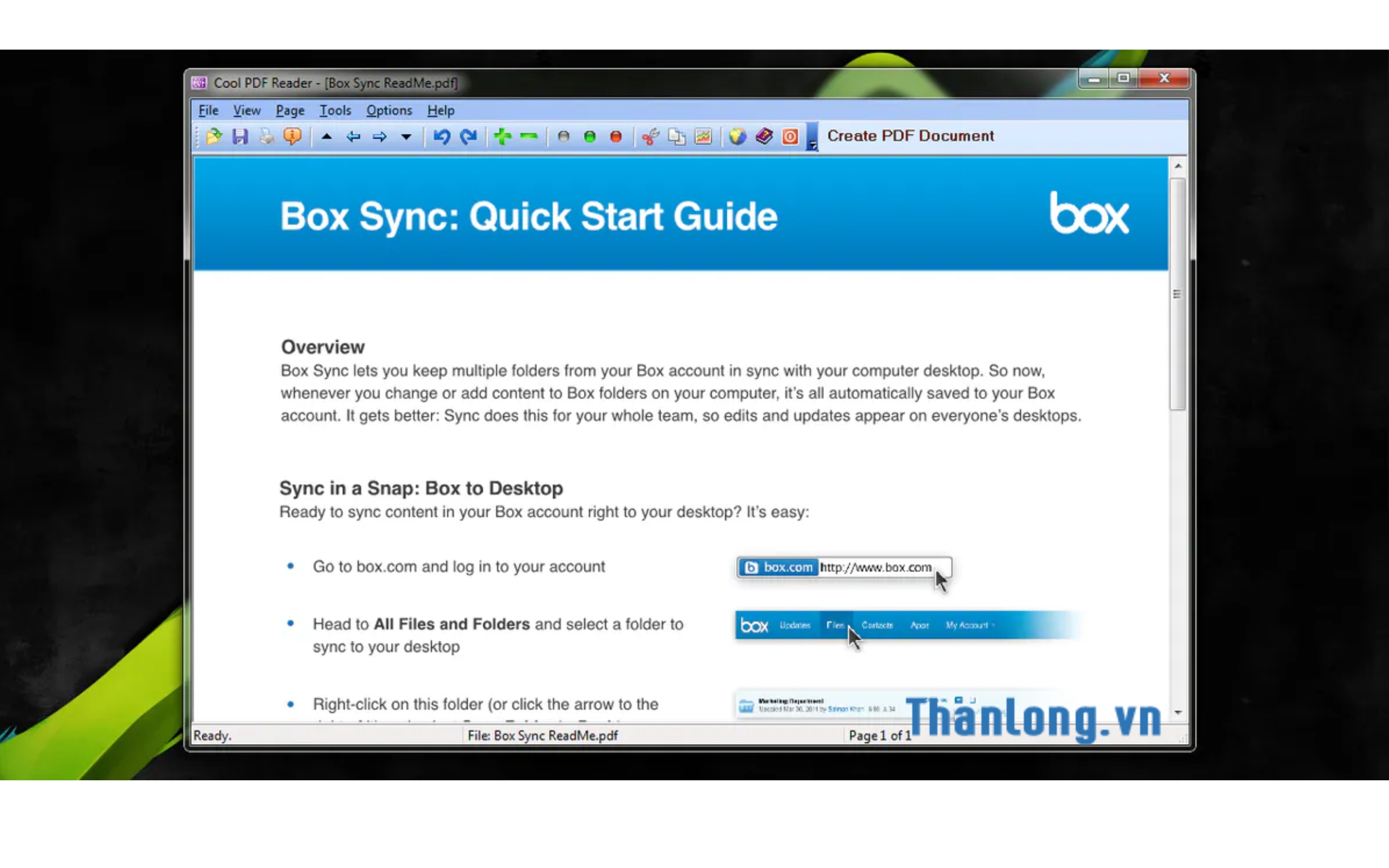 Giao diện của Cool PDF Reader