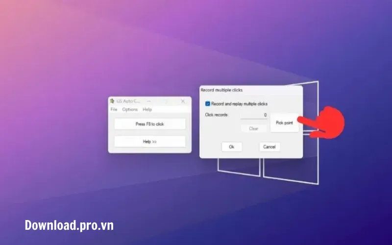 Ghi lại chuỗi nhấp chuột (Recording)