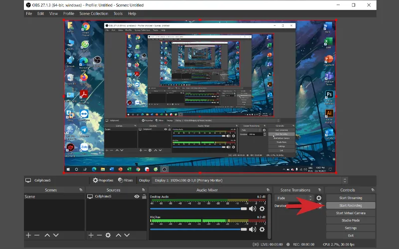 Phần mềm OBS Studio (Open Broadcaster Software)