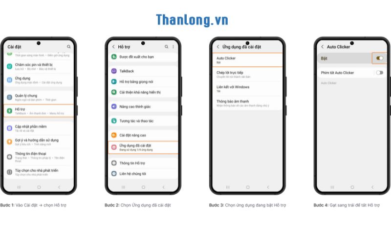 Các bước cấp quyền trợ năng trên điện thoại Android