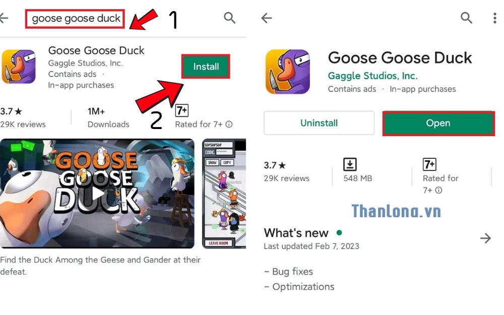 game goose goose duck