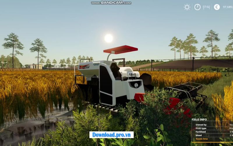 Tải game máy cắt lúa kubota trên điện thoại