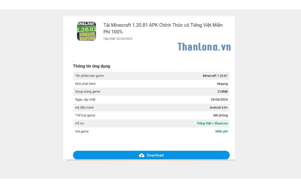 tải game minecraft 1.20 81