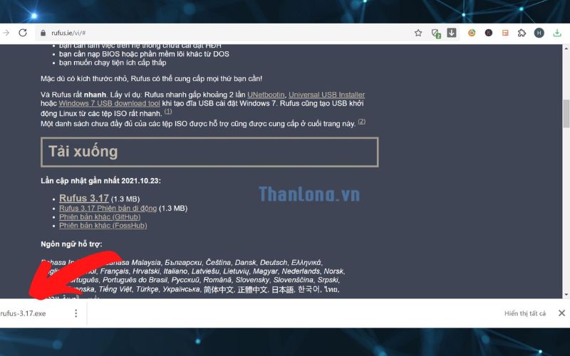 Tải Rufus miễn phí