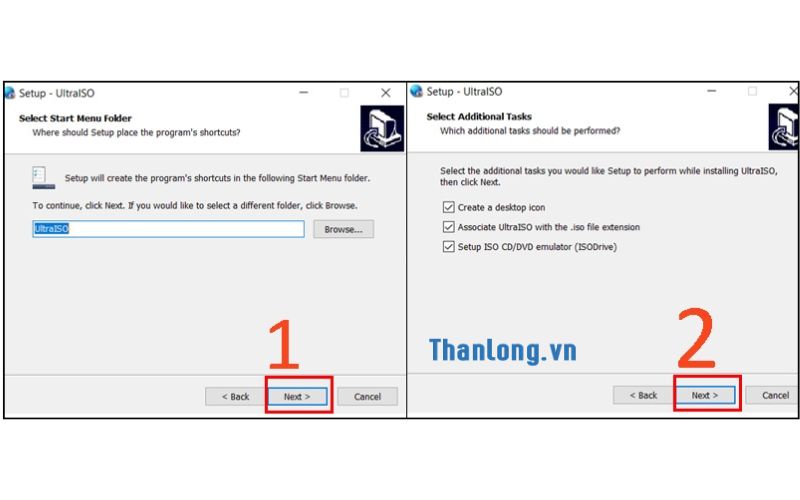 Chọn thư mục cài đặt (bạn có thể để mặc định) và tiếp tục nhấn Next