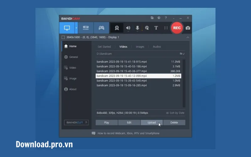 Kiểm soát dung lượng file