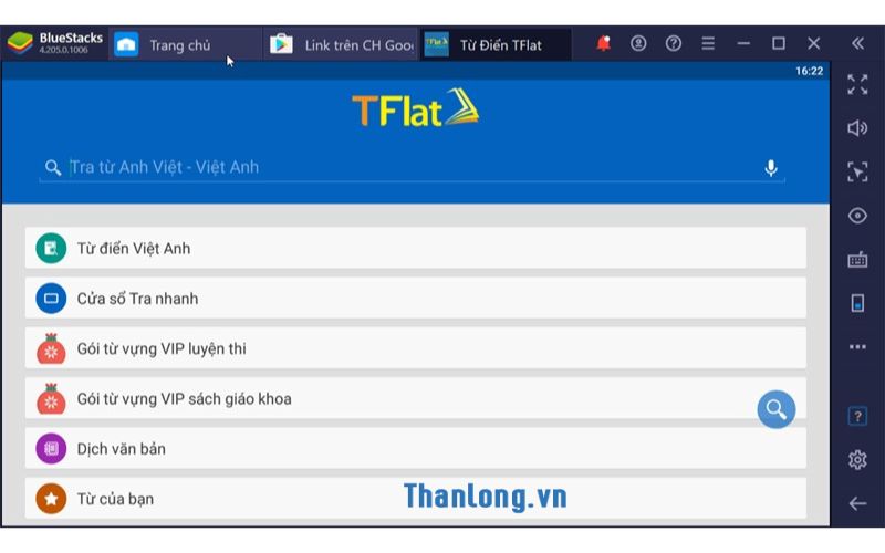 Tải TFlat cho Windows (PC/Laptop) qua trình giả lập Android