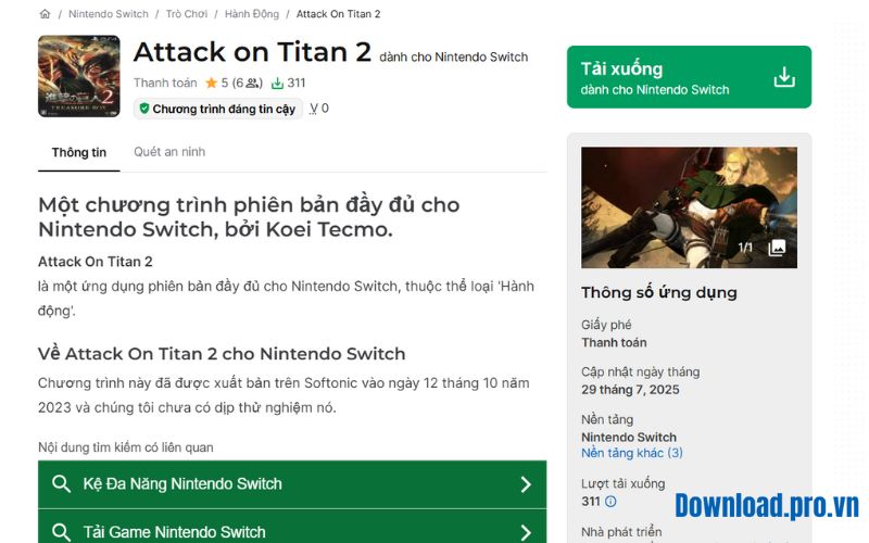 tải game attack on titan 3D