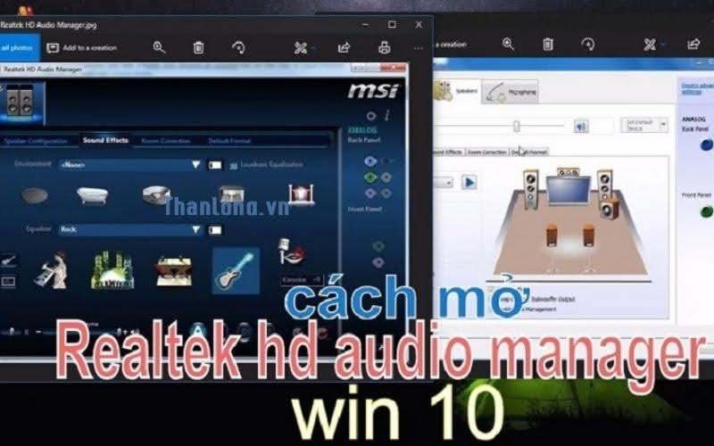Cách Download HD Realtek Audio Manager Windows 10