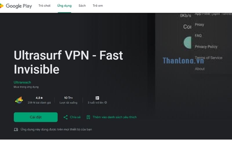 tải ultrasurf