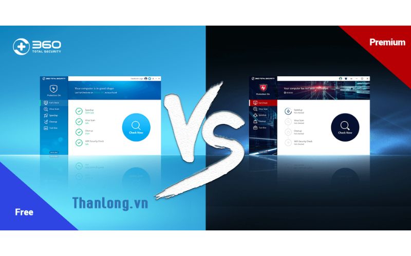 So sánh chi tiết 2 phiên bản virus 360 total security