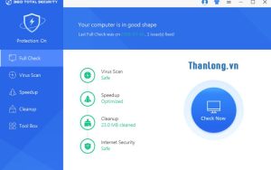 Chạy full scan với 360 total security để đảm bảo an toàn toàn diện cho máy của bạn