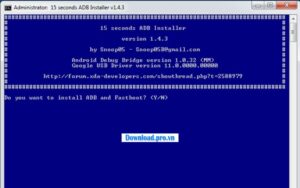 Download 15 seconds ADB Installer 1.4.3 mới nhất