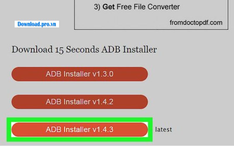Cách download 15 seconds ADB Installer chi tiết