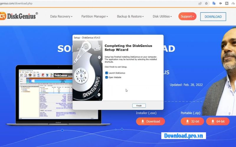 Hướng dẫn chi tiết cách download DiskGenius free edition