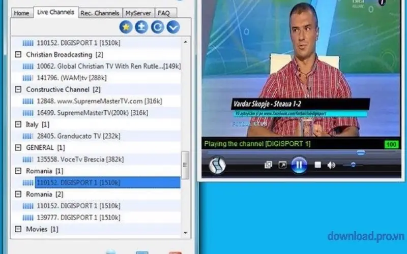 Cách xem trực tiếp bóng đá trên Sopcast
