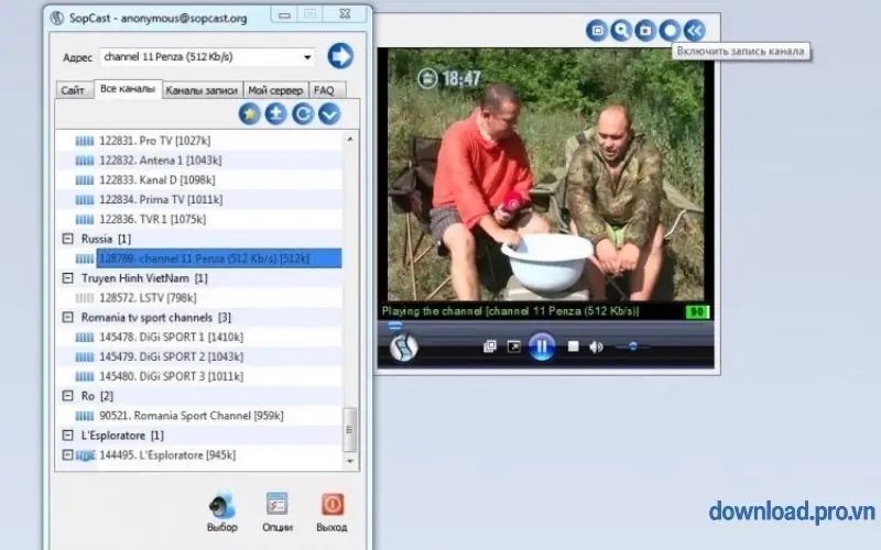 Sopcast thường không kết nối được live
