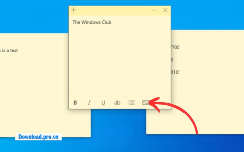 Chèn hình ảnh vào ghi chú