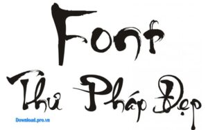 font chữ thư pháp