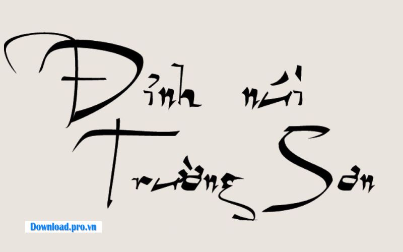 Font chữ MTD Geza Script