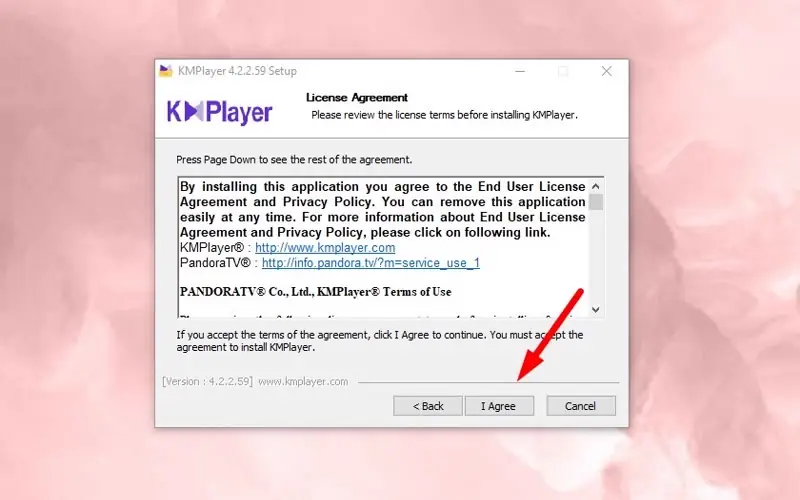 Đọc kỹ điều khoản khi cài đặt file KMP