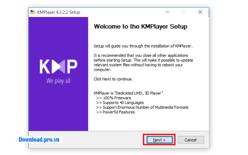 Bước 3: Chạy file cài đặt