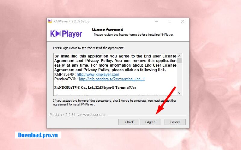 Bước 4: Đồng ý điều khoản sử dụng