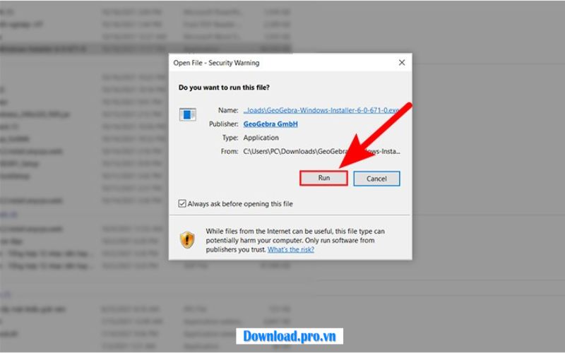Hướng dẫn tải phần mềm Geogebra Classic 6