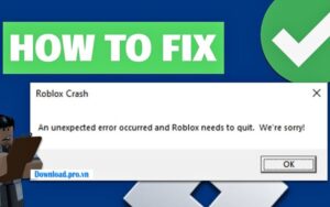 cách fix lỗi Roblox trên PC
