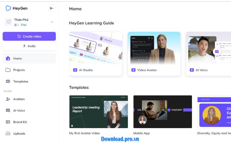 Hướng dẫn sử dụng Heygen AI chi tiết