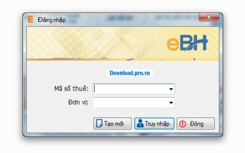 Hướng dẫn đăng nhập sử dụng phần mềm eBH 