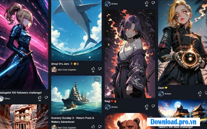 Tạo hình ảnh anime sống động