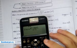 Các thủ thuật trên máy tính Casio fx 580vnx